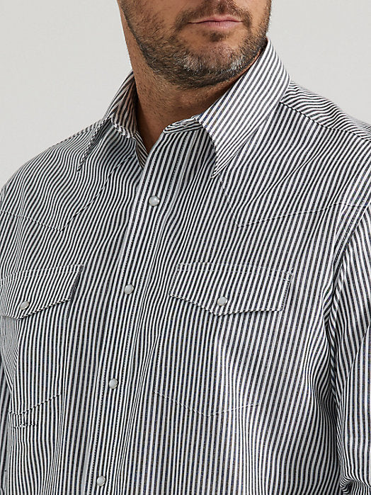 Wrangler Stripes Men's Snap Up Shirt - Image 3