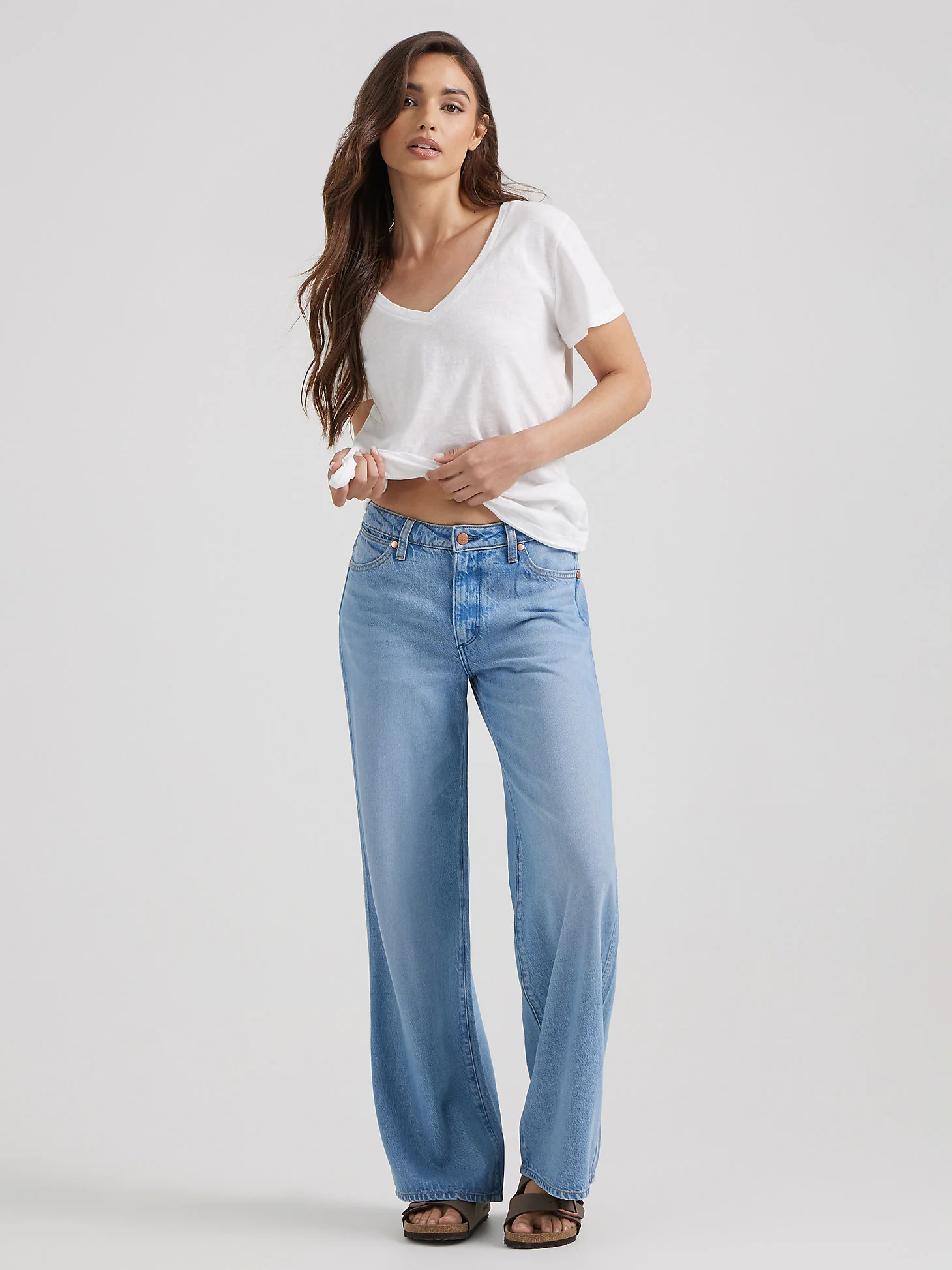 Final Sale ✨ Wrangler Unbound Sky Wide Leg Women's Jeans - Image 3