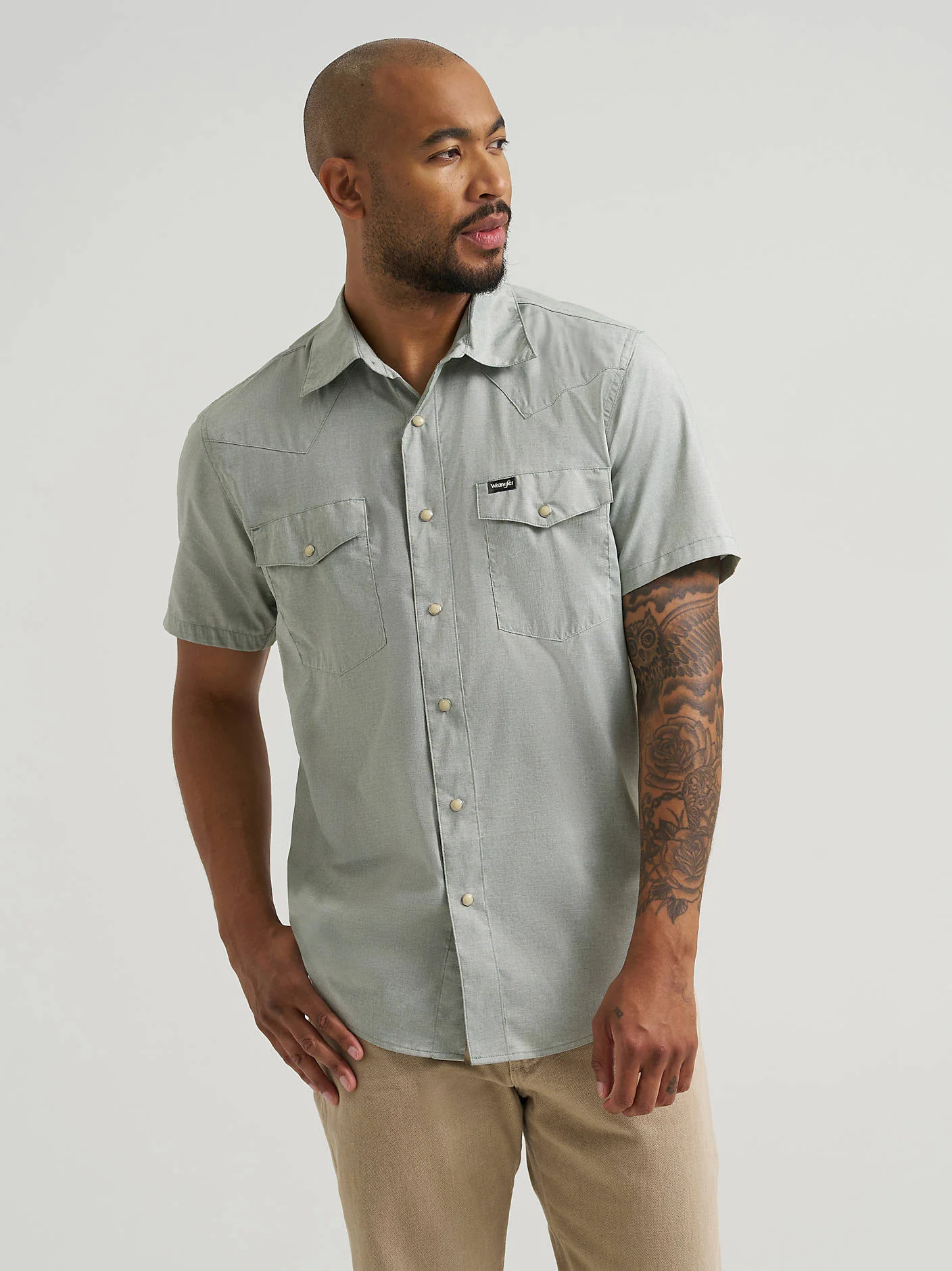 Wrangler Utility Snap Up Green