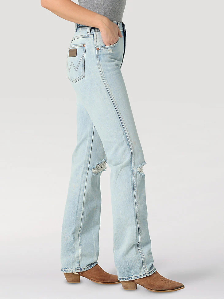 Wrangler Cowboy Cut Bleach Distressed Women's Slim Fit - Image 5