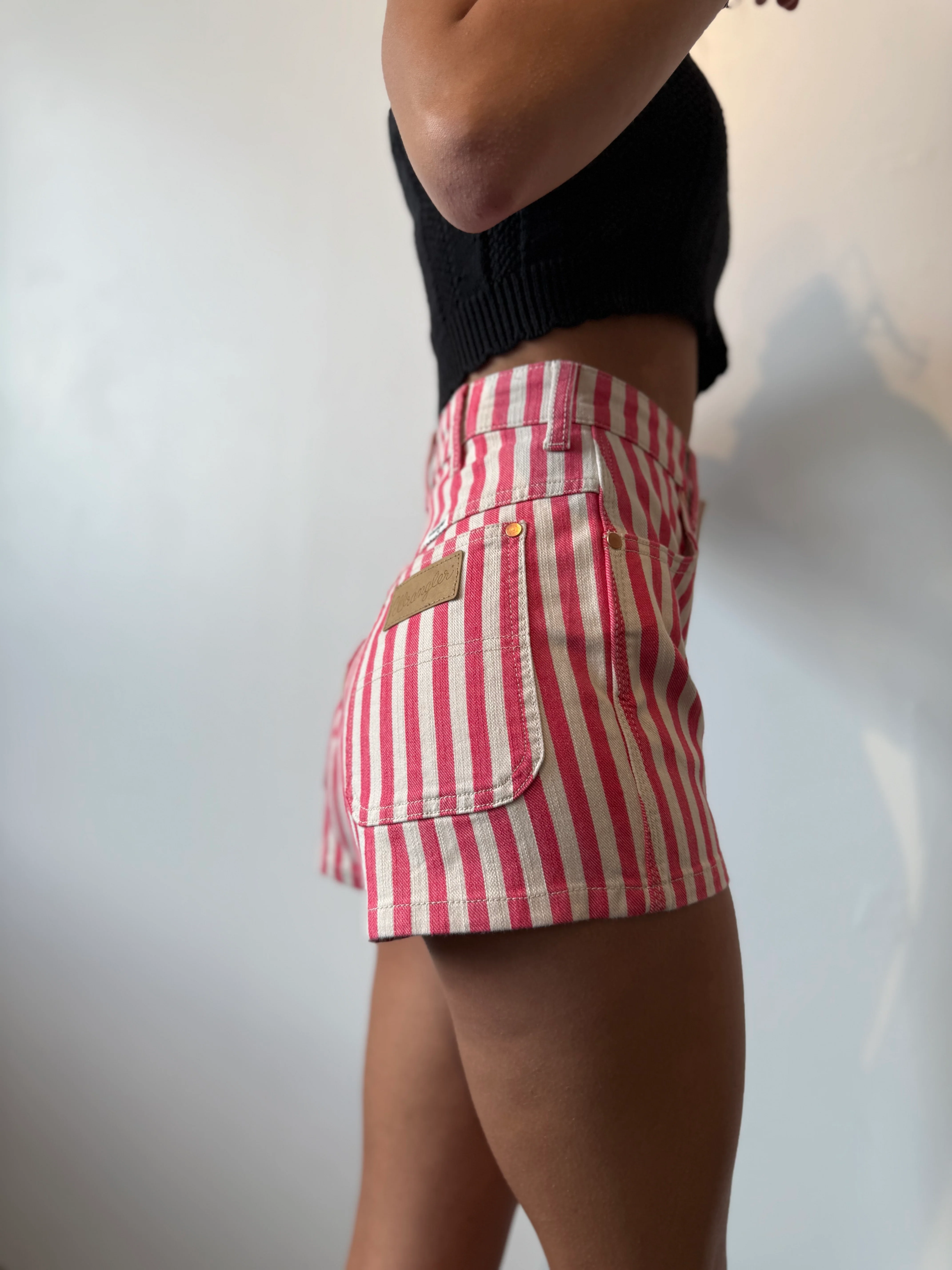 Wrangler Vintage Dolly Striped Shorts - Image 2