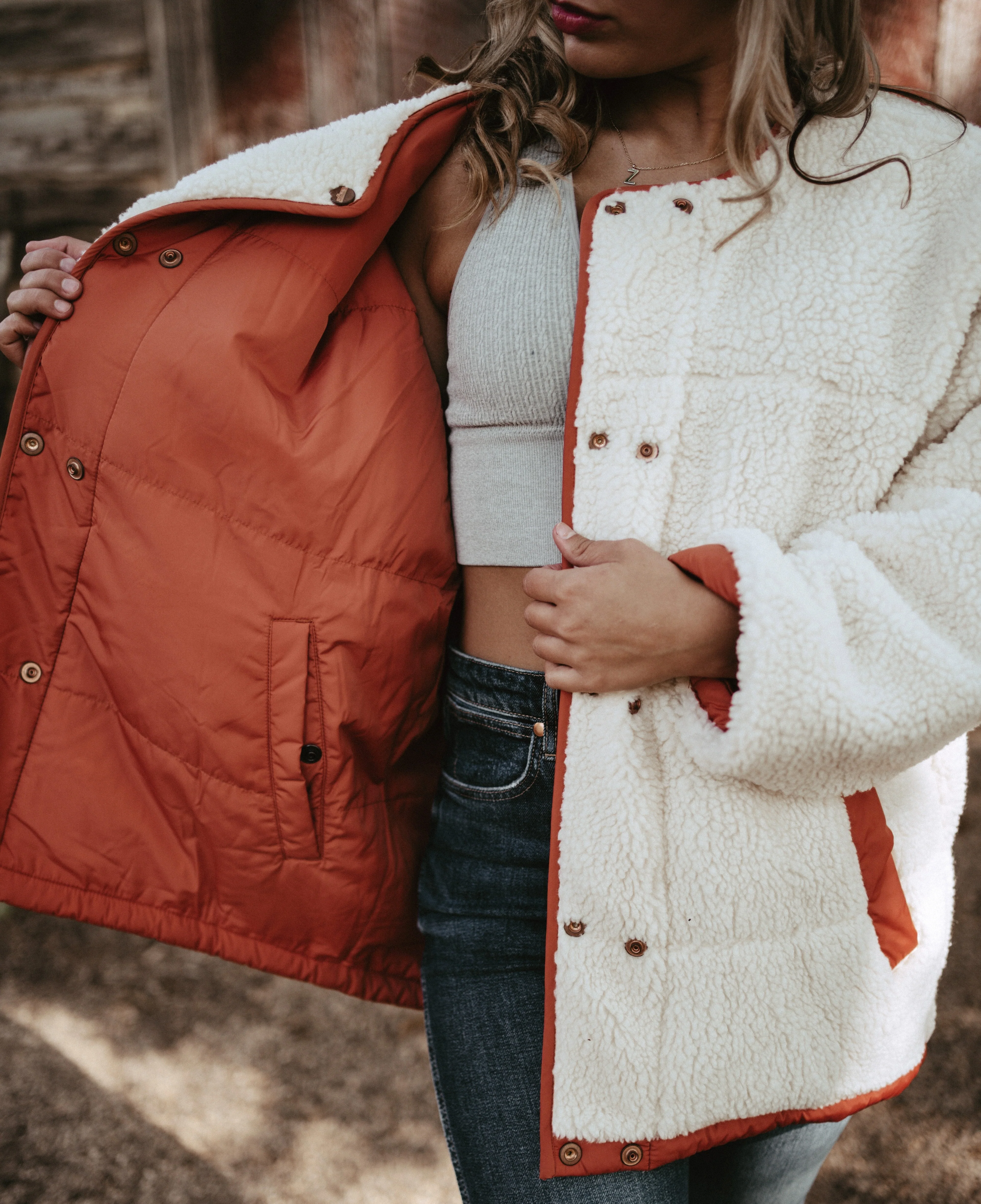 Final Sale ✨ Wrangler Sherpa Reversible Jacket - Image 3