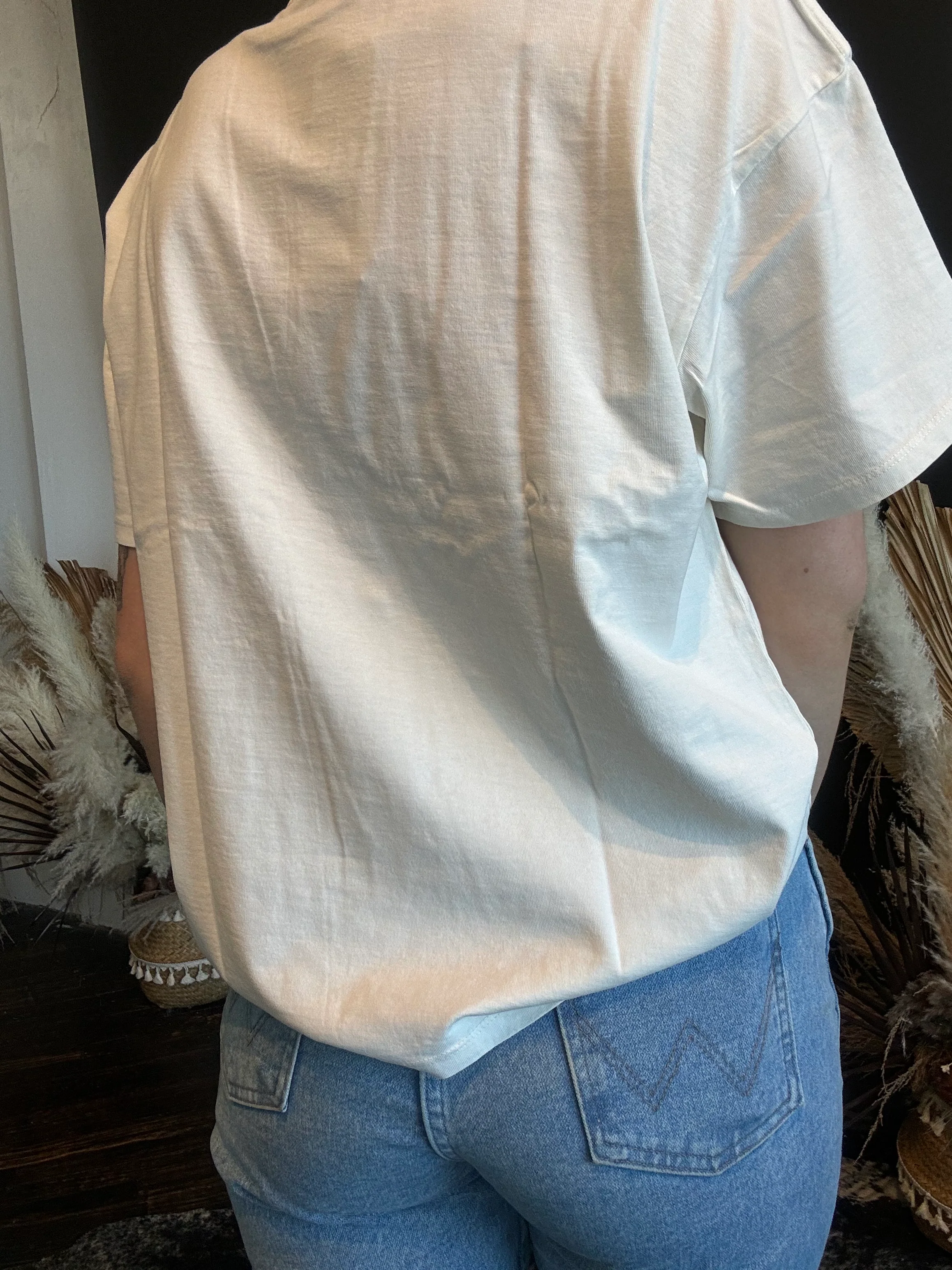 Final Sale ✨Wrangler Vintage White Long Live Women's Tee - Image 5