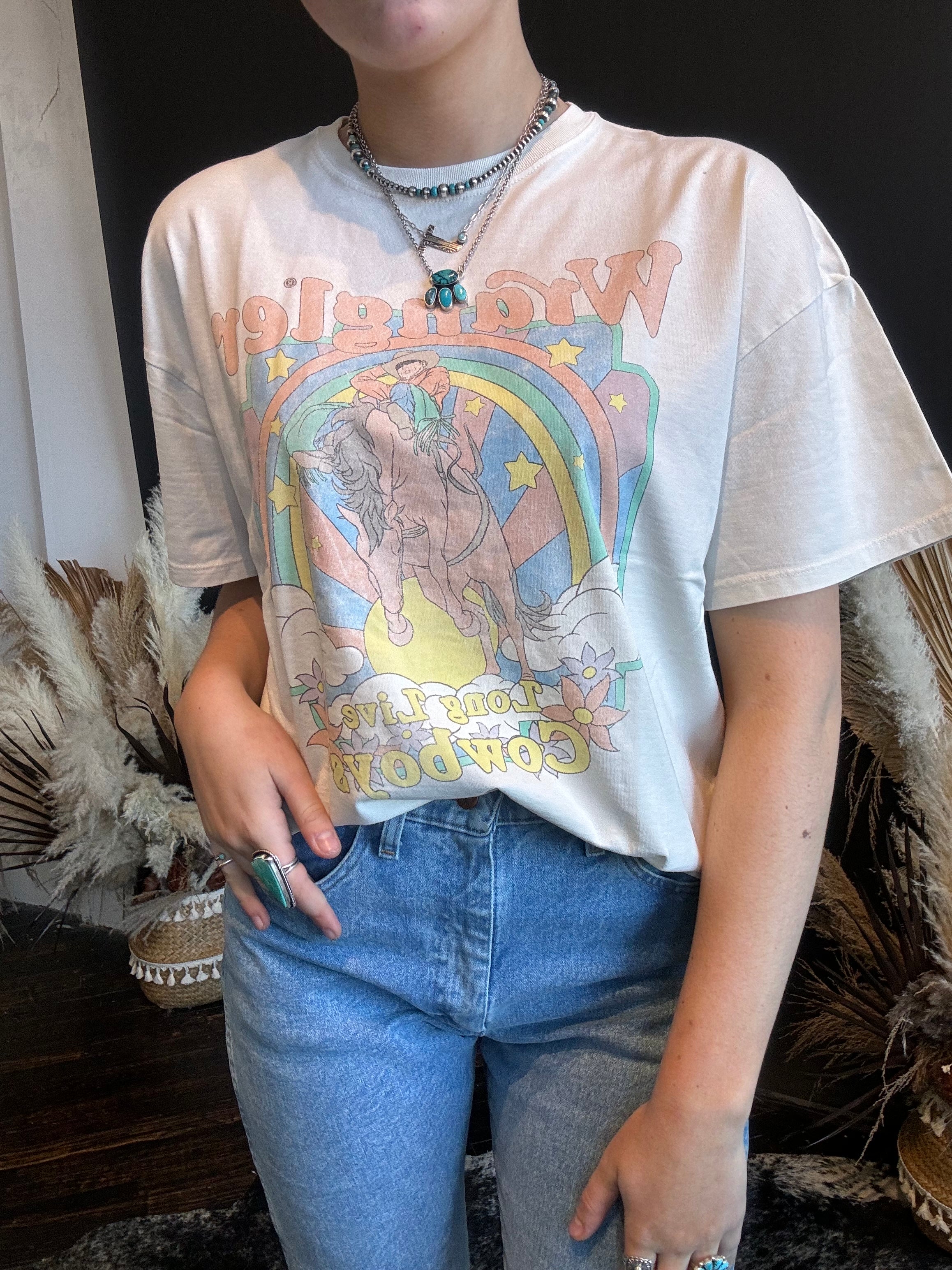 Final Sale ✨Wrangler Vintage White Long Live Women's Tee - Image 7