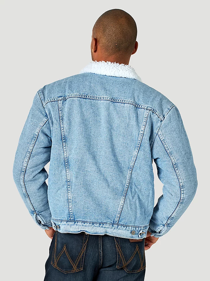 Final Sale ✨ Wrangler Western Acid Wash Classic Sherpa Lined Denim Jacket - Image 2