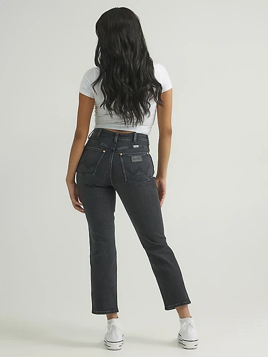 Final Sale ✨ Wrangler Wild West Black Crop Jean - Image 2