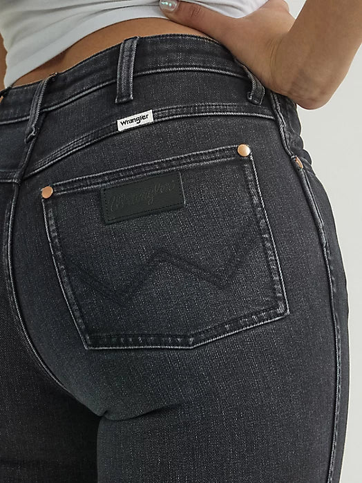 Final Sale ✨ Wrangler Wild West Black Crop Jean - Image 3