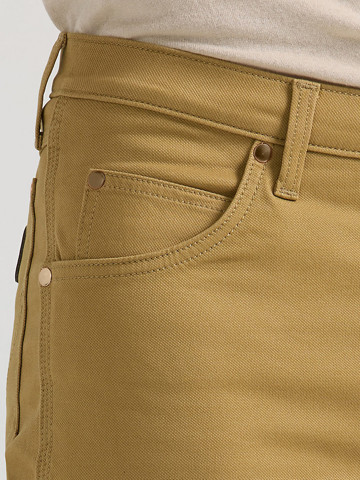 Wrangler Work Tuff Canvas Cowboy Cut Men's Tan - Image 6