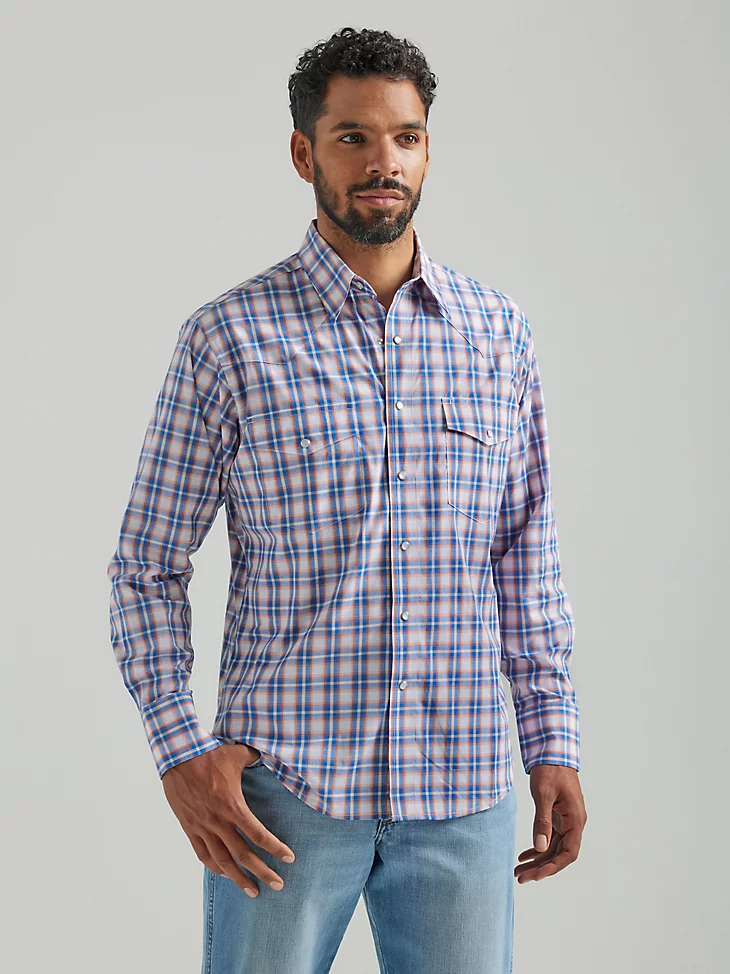 Final Sale ✨ Wrangler Wrinkle Resist Blue