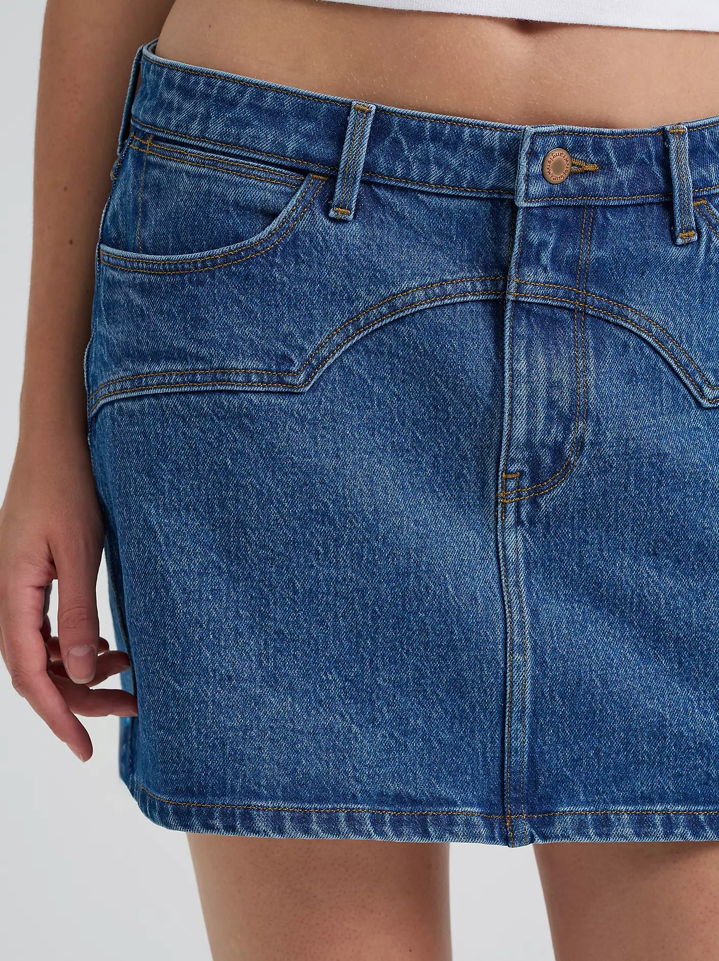 Wrangler Yoked Mini Skirt - Image 2