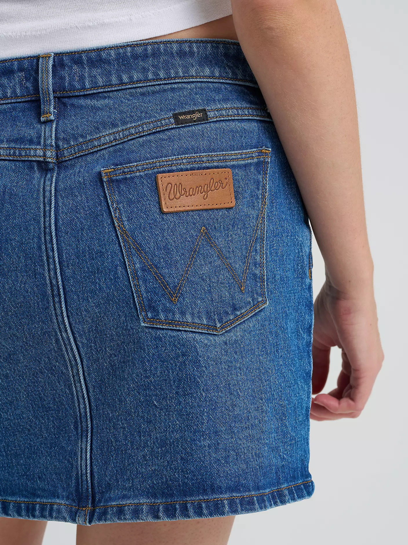 Wrangler Yoked Mini Skirt - Image 3