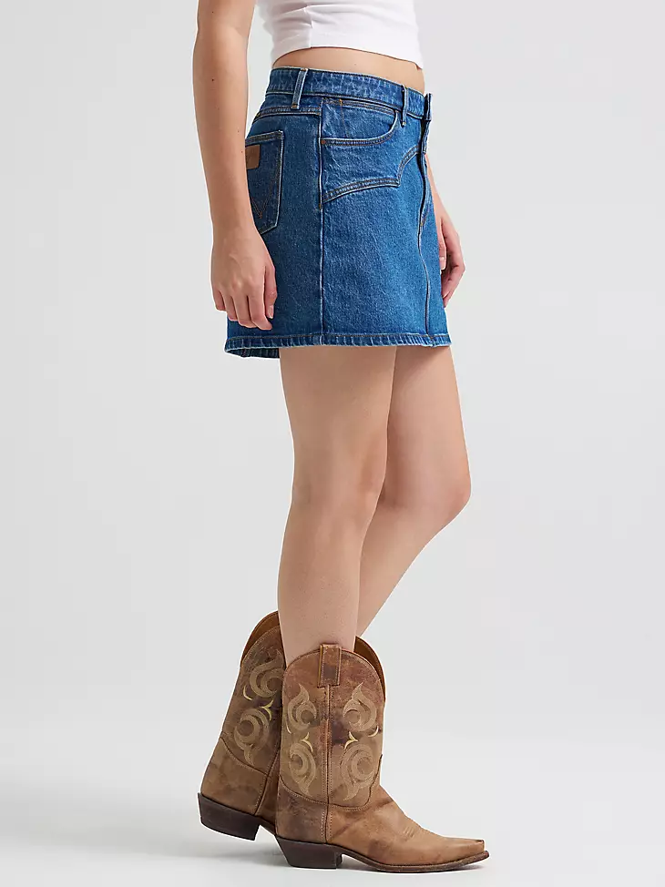 Wrangler Yoked Mini Skirt - Image 4