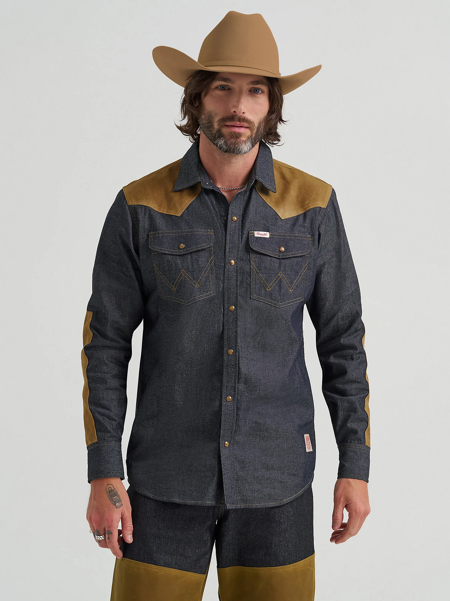 Wranlger Filson Adventure Shirt Indigo - Image 2