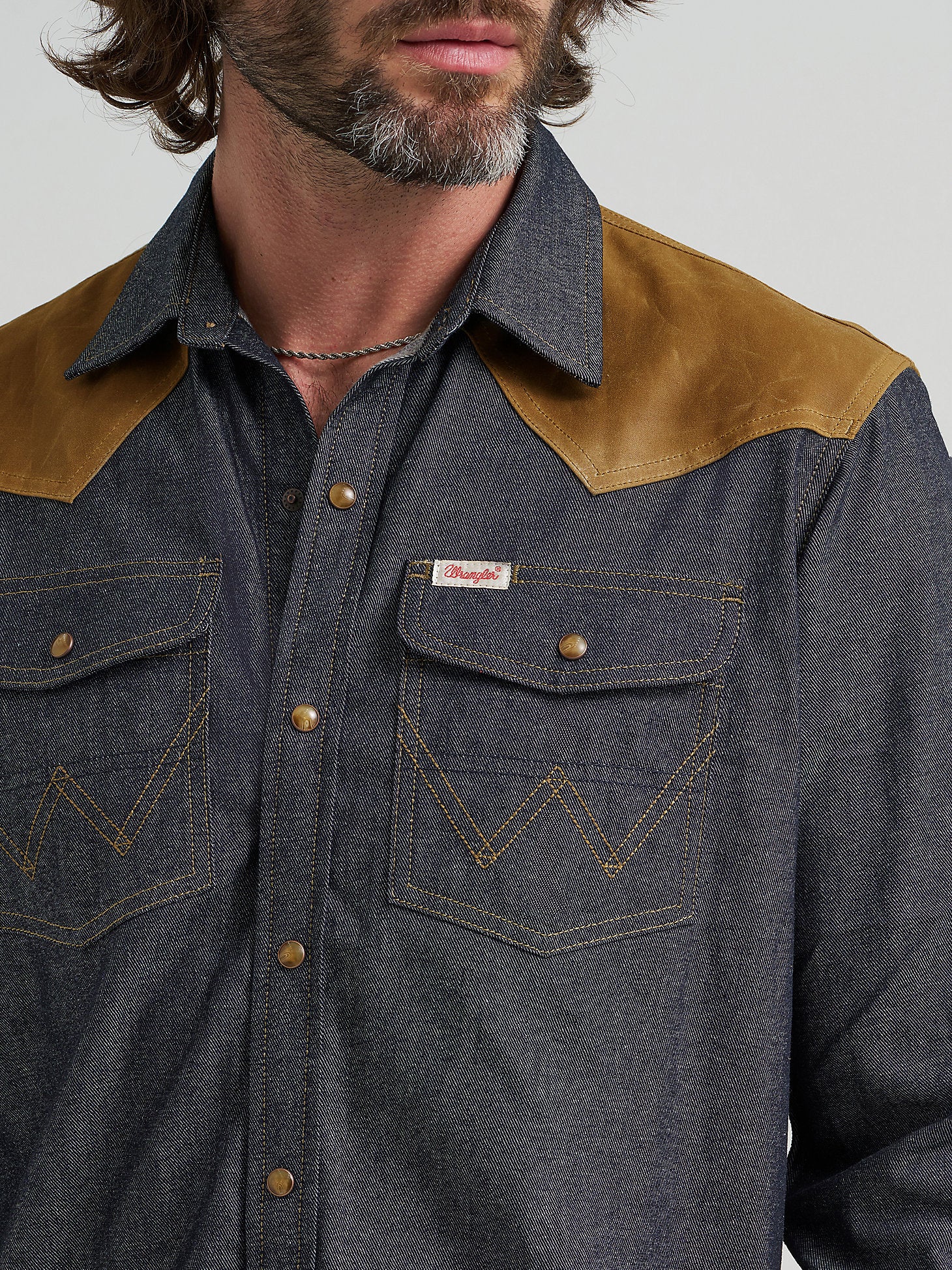 Wranlger Filson Adventure Shirt Indigo - Image 4