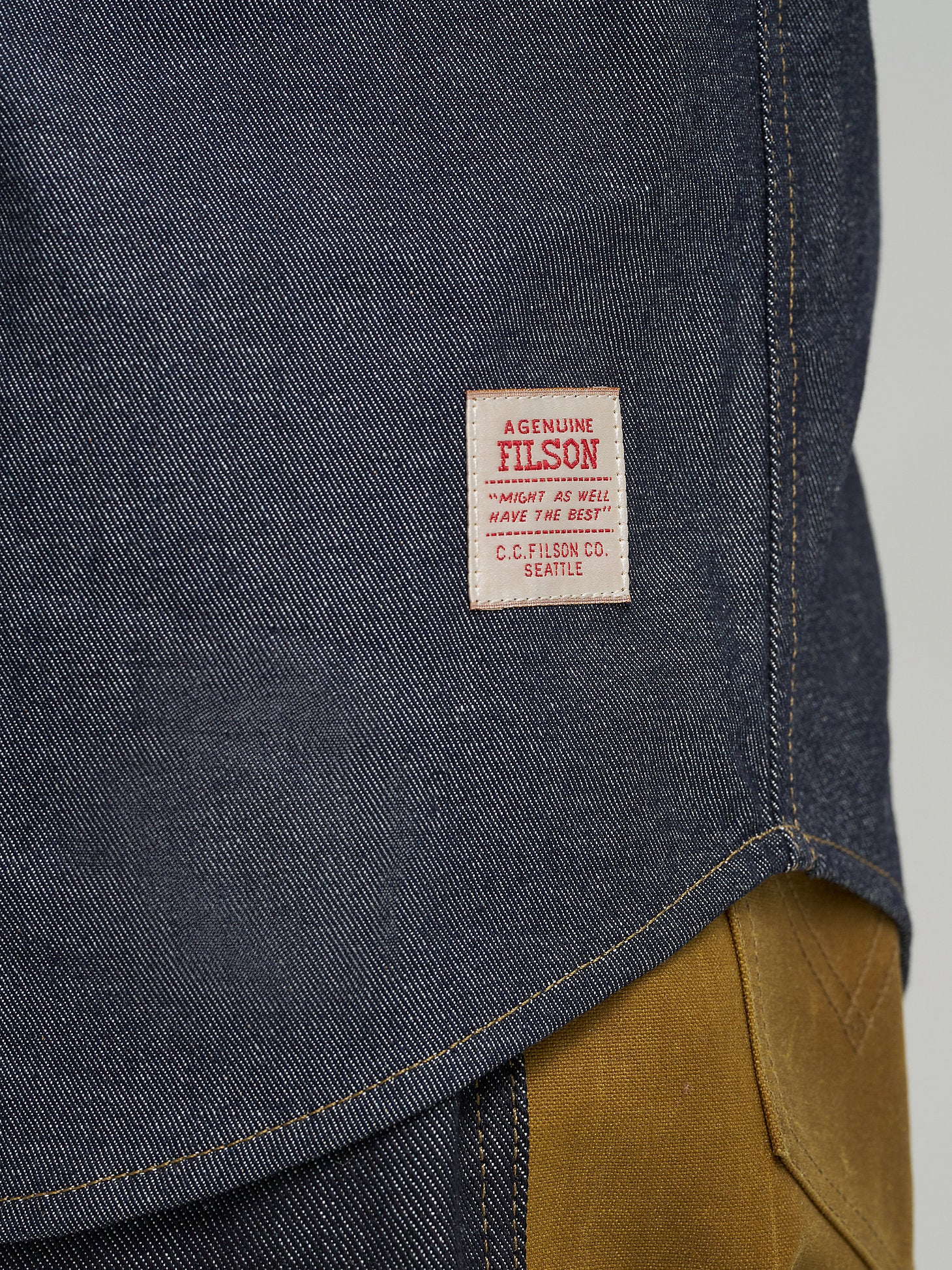 Wranlger Filson Adventure Shirt Indigo - Image 6