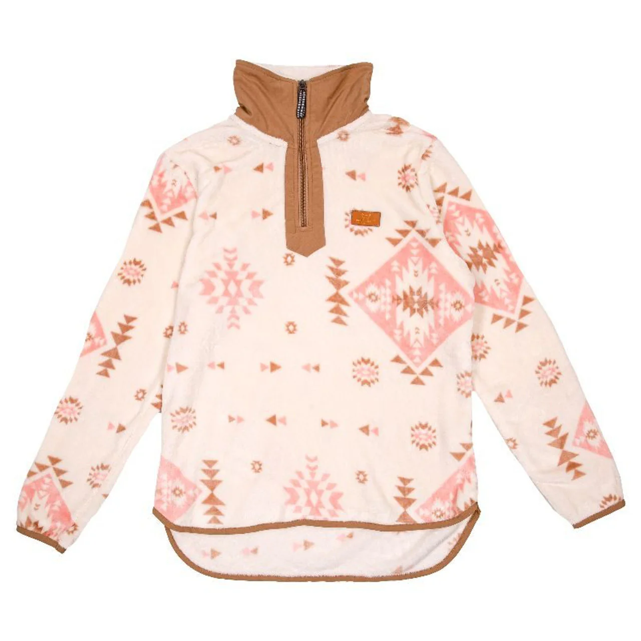 Final Sale ✨ Y Neck Pull Over Caramel - Image 2