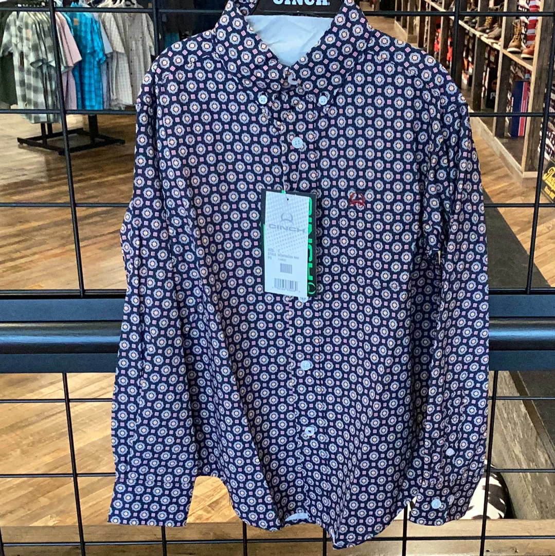 Final Sale ✨ Youth medallion print button down
